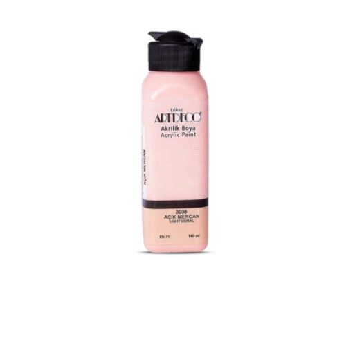 ARTDECO AKRİLİK BOYA 140ML AÇIK MERCAN 3038